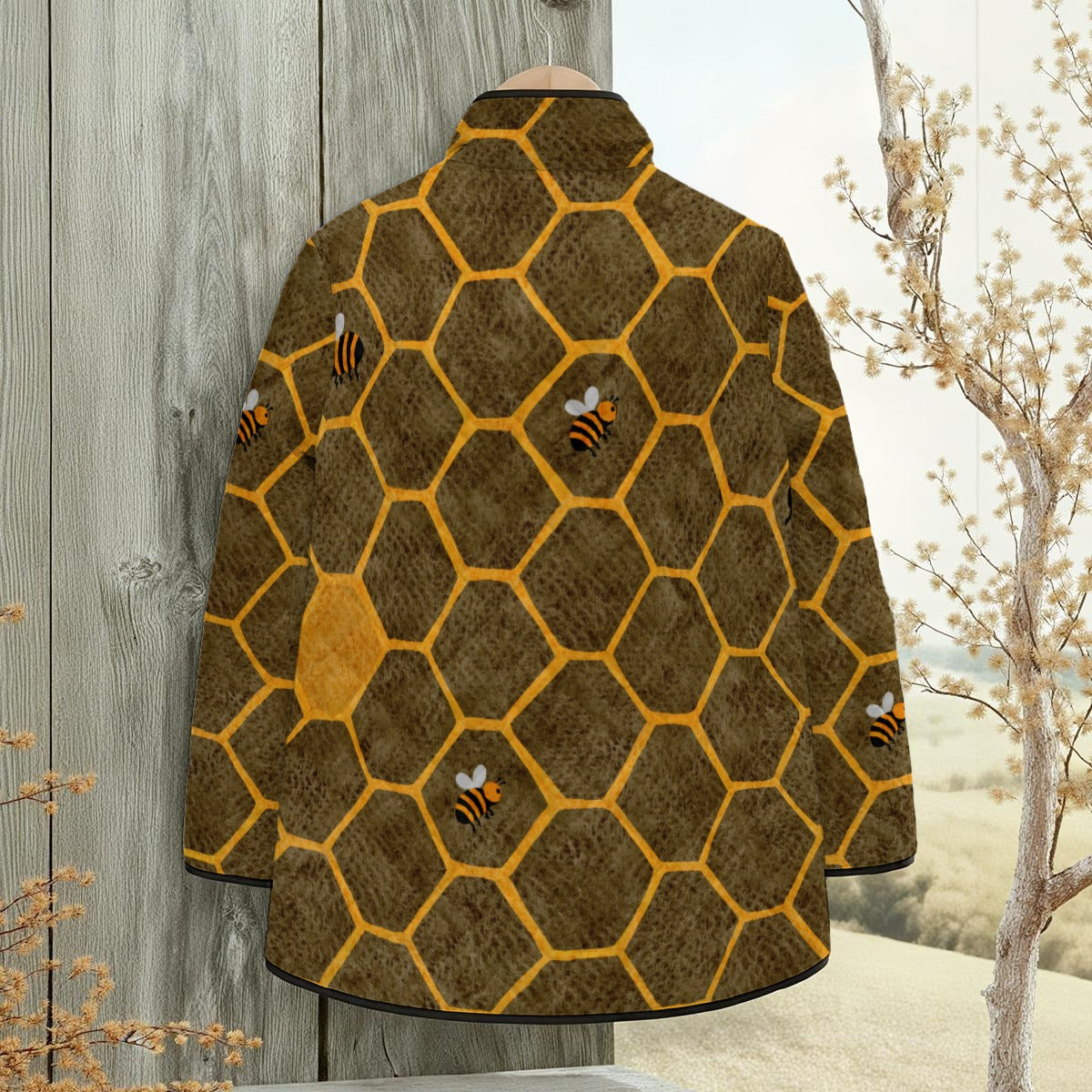 Abejas en Panal Quilted Jacket