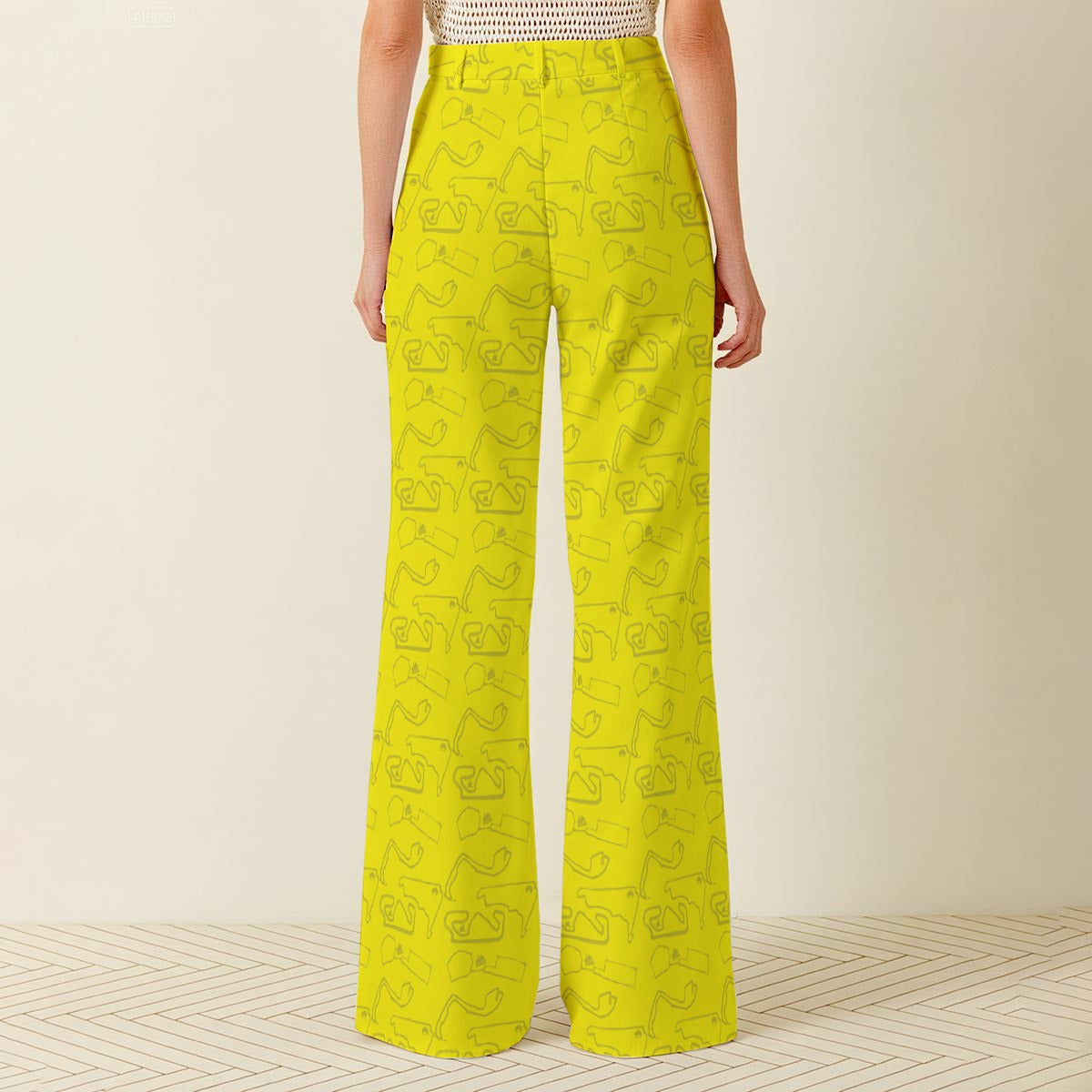 Primeras Yellow Wide Leg Pants