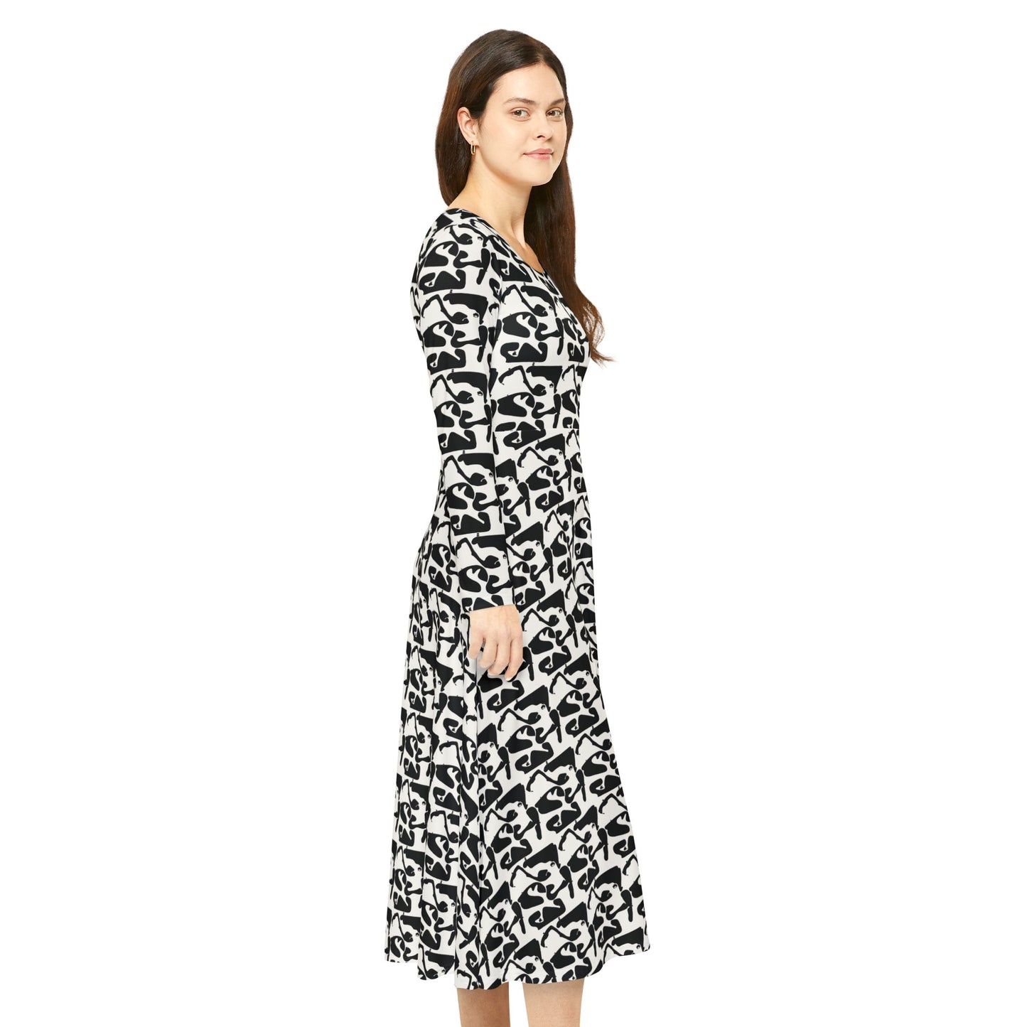 Tracks Mix BNW Dress | Long Sleeve