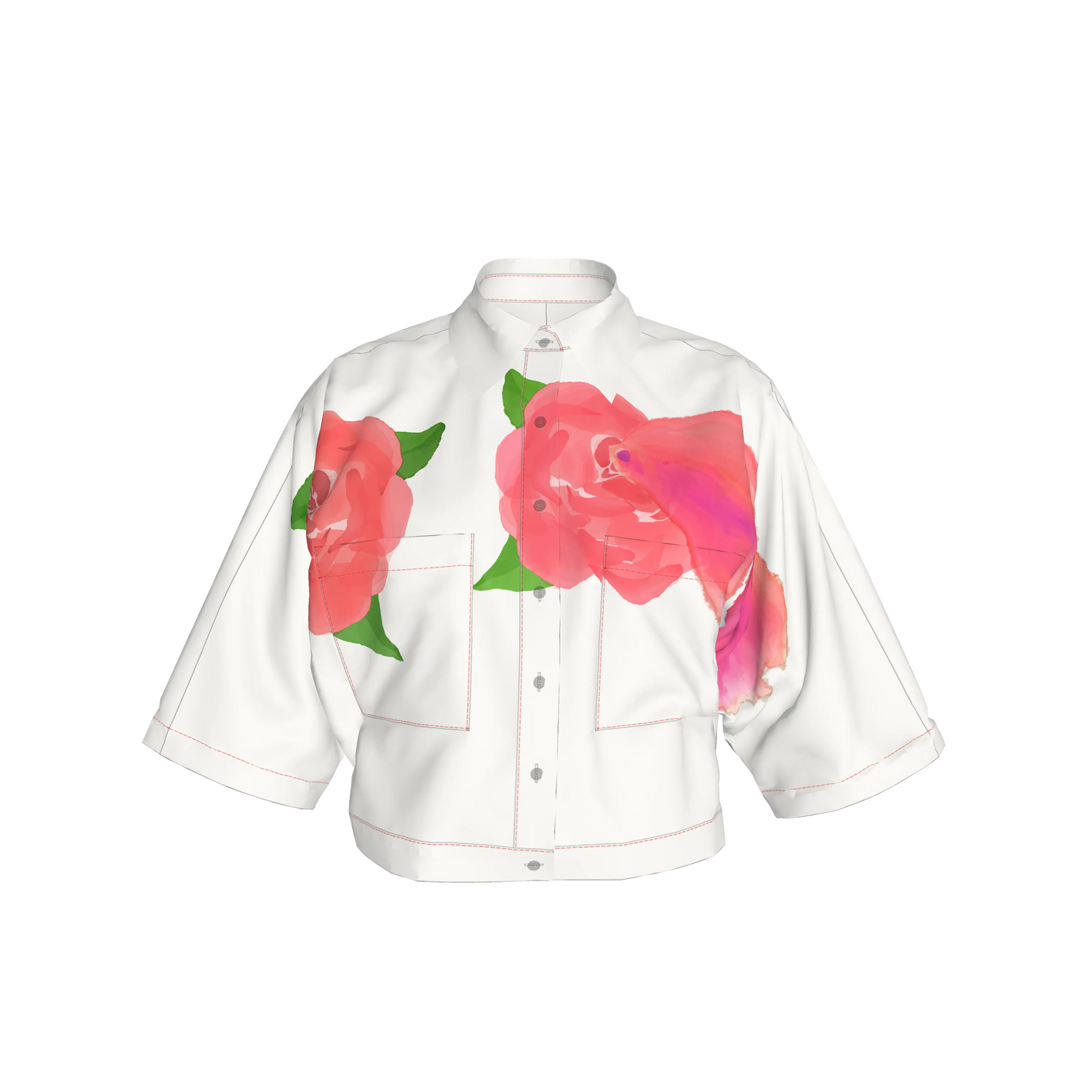 Peces y Flores BR Kimono Shirt