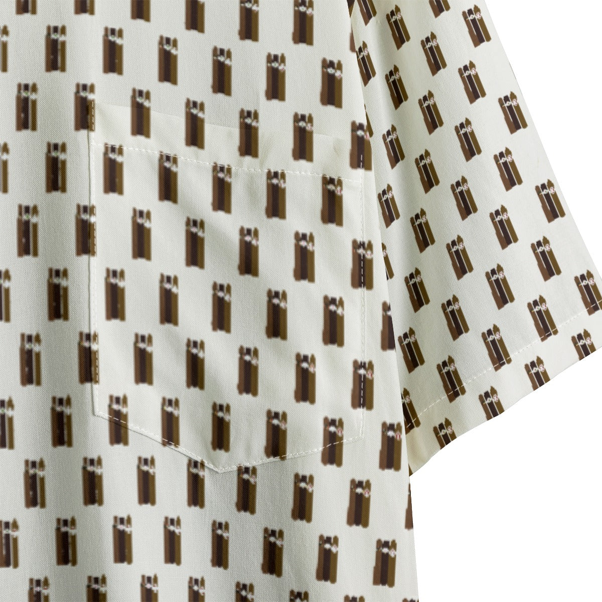 Cigars Men's Shirt With Pocket | Rayon