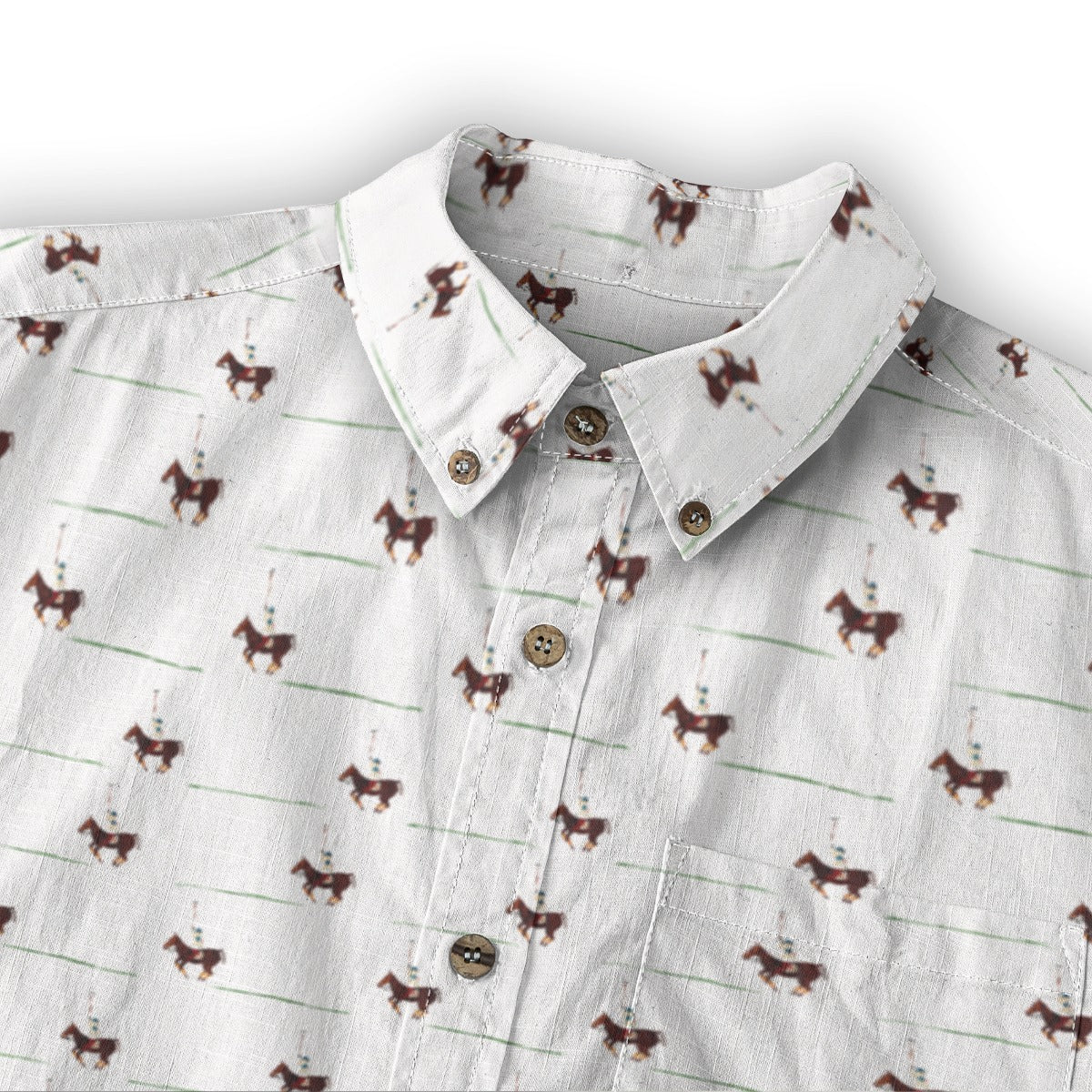 Camisa de algodón de manga larga para hombre de Polofield