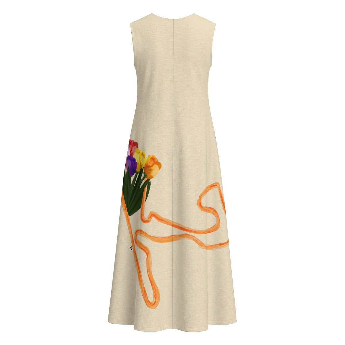 Zandvoort Big Tulips Sleeveless Dress With Pocket
