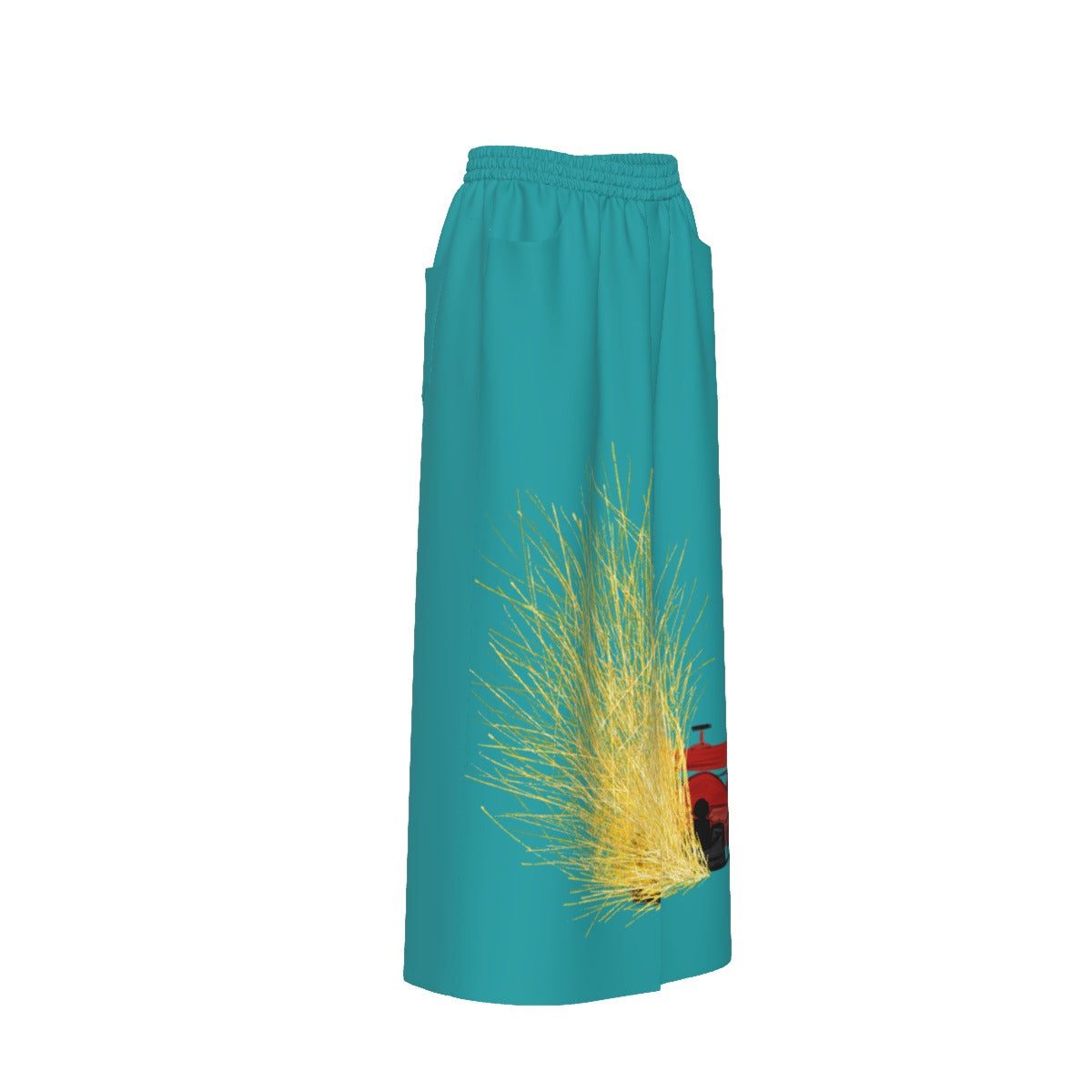 Sparks Mid-slit Skirt | Cotton
