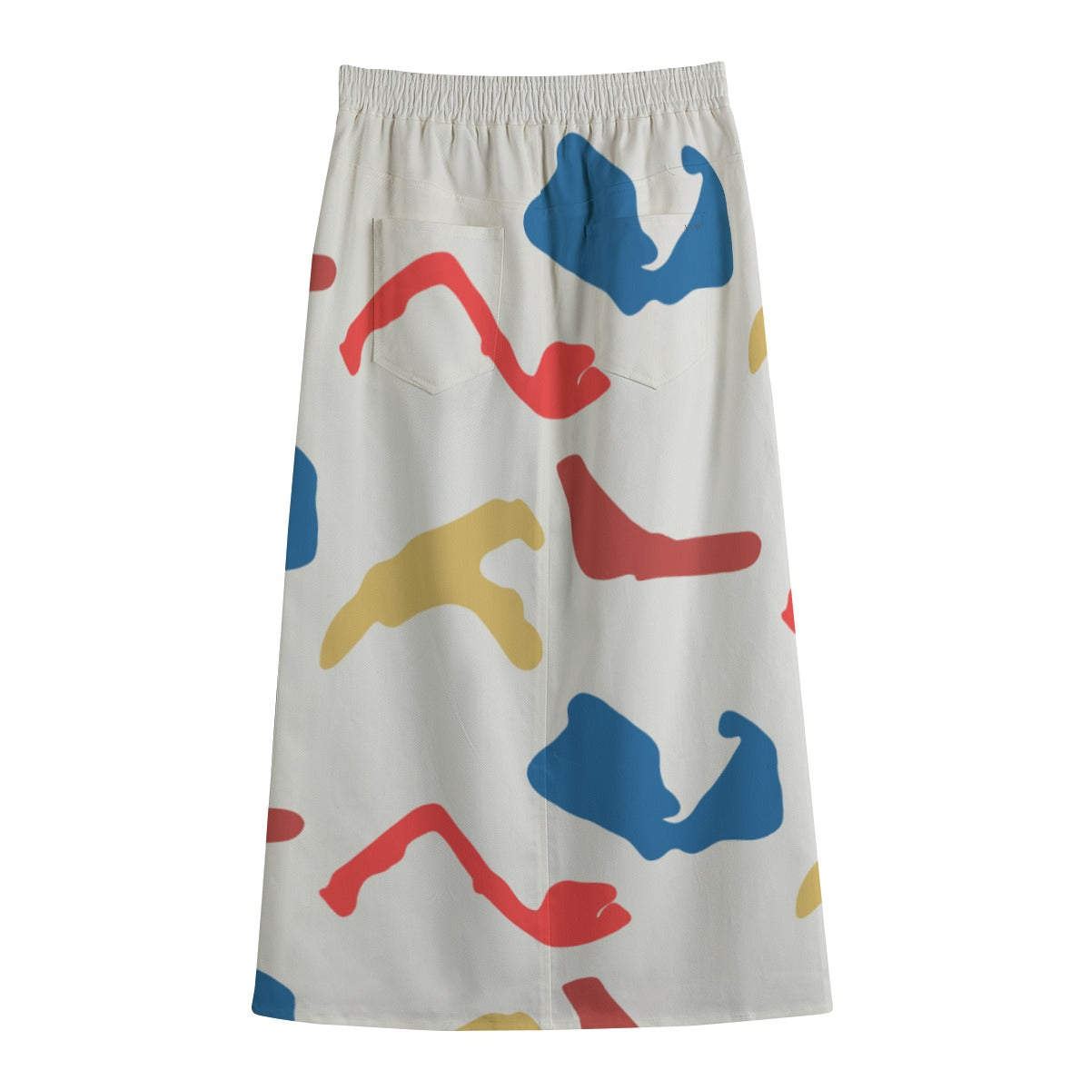 1950 Mid-Slit Cotton Skirt