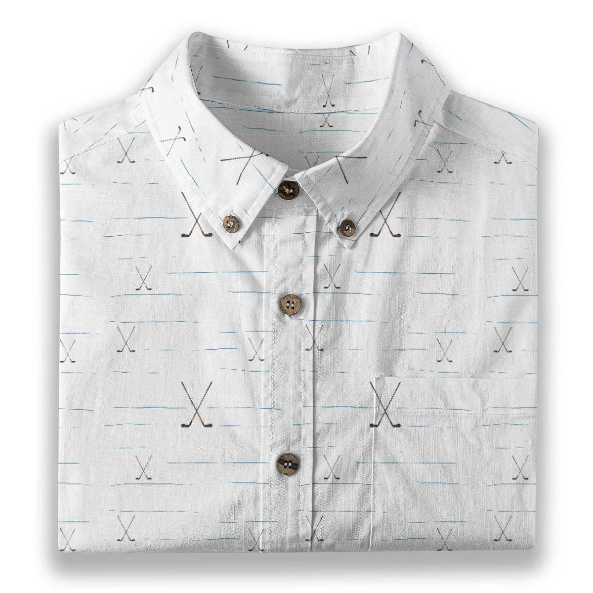 Clubs Men's Breathable Cotton Shirt