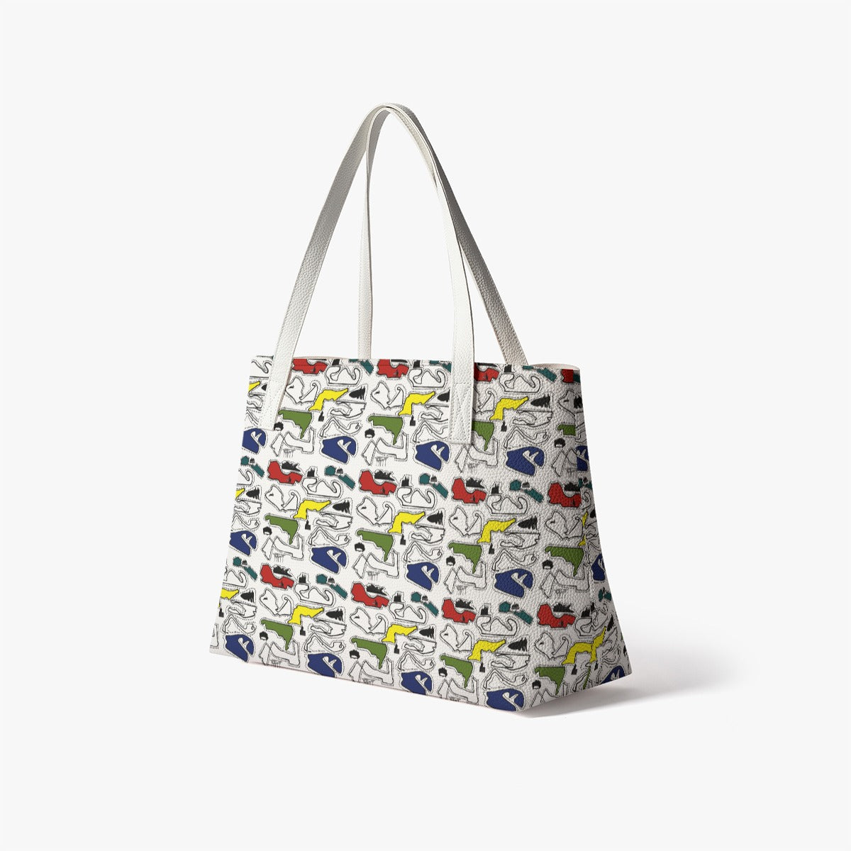 The Doodle PU Leather Tote Bag