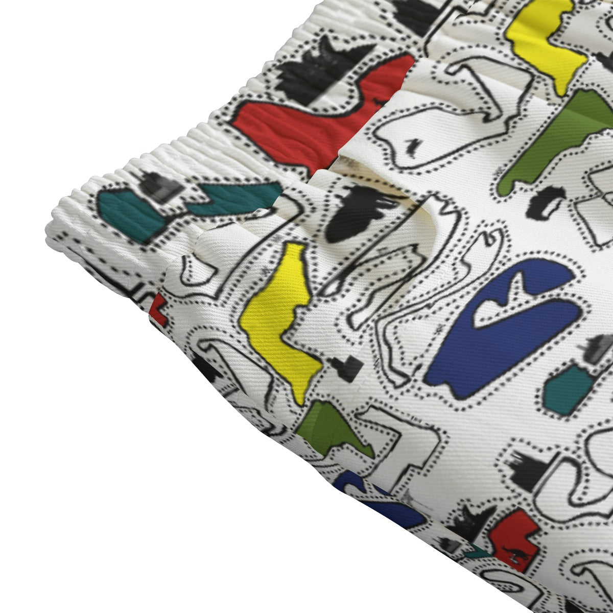 Colored Doodle Cotton Skirt