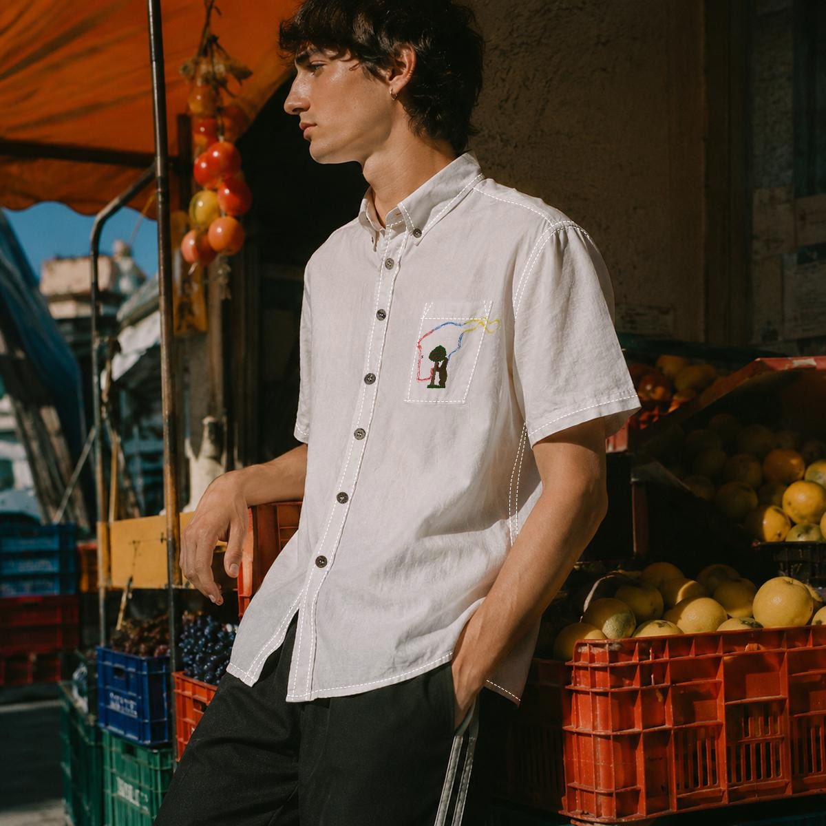 Madrid Pocket Men's Cotton Shirt