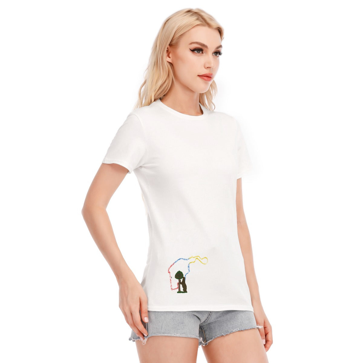 MadridRing Women's Round Neck T-Shirt | 190GSM Cotton