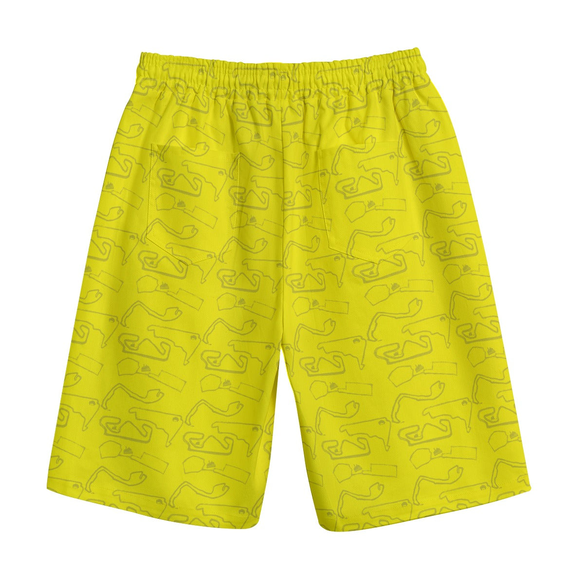 Primeras Yellow Cotton Unisex Shorts