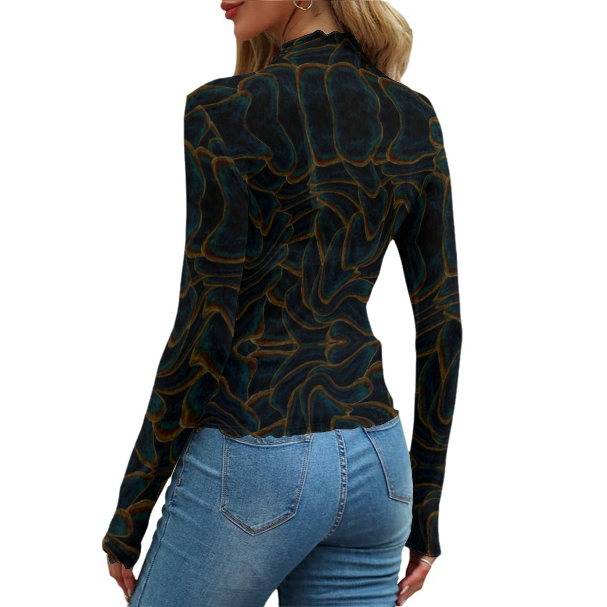 Sueños Dark Women's Mesh T-shirt