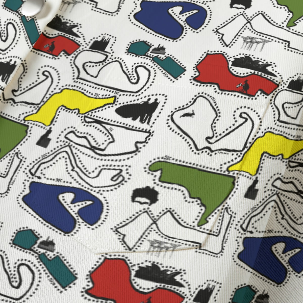 Colored Doodle Cropped Jacket