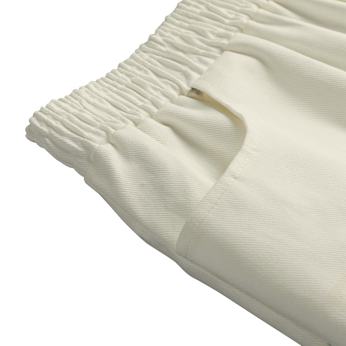 Spa Front Mid-slit Cotton Skirt