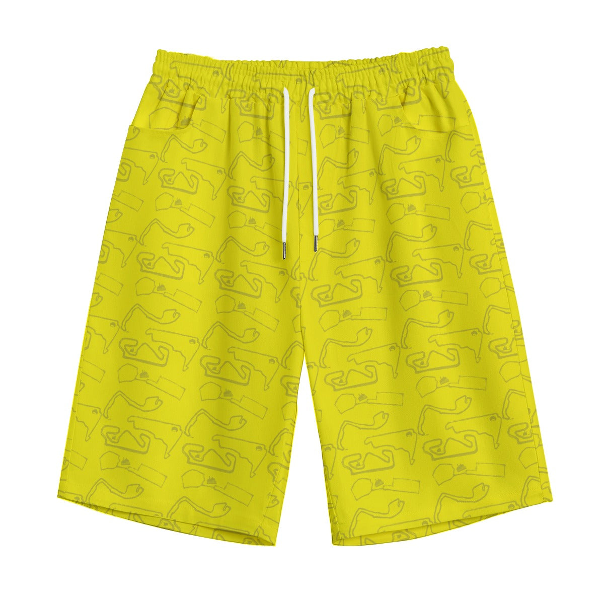 Primeras Yellow Cotton Unisex Shorts