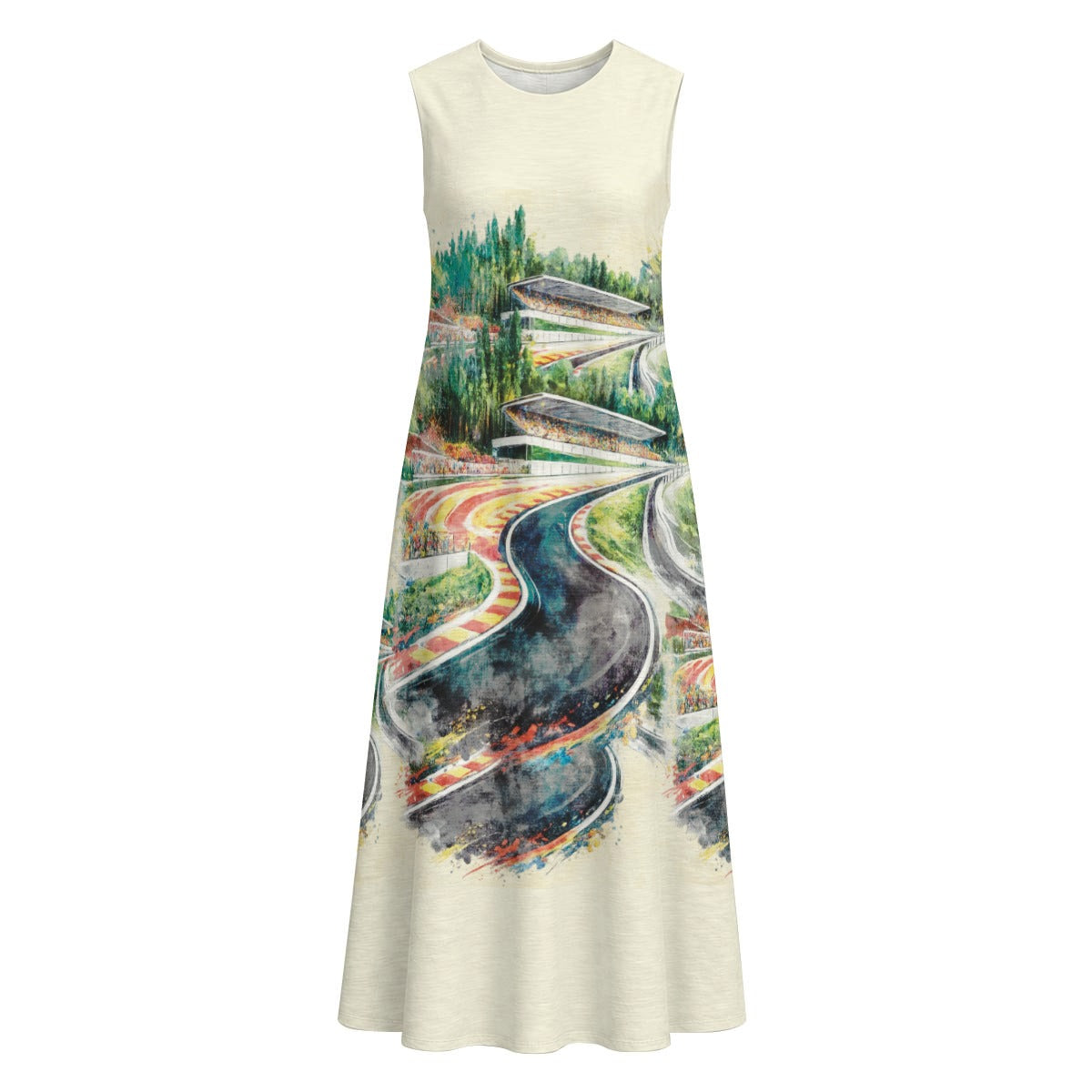 Eau Rouge Sleeveless Cotton Dress With Pocket