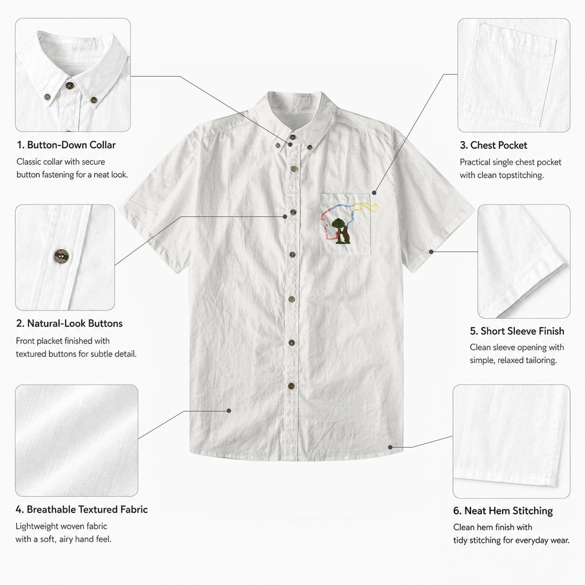 Madrid Pocket Men's Cotton Shirt