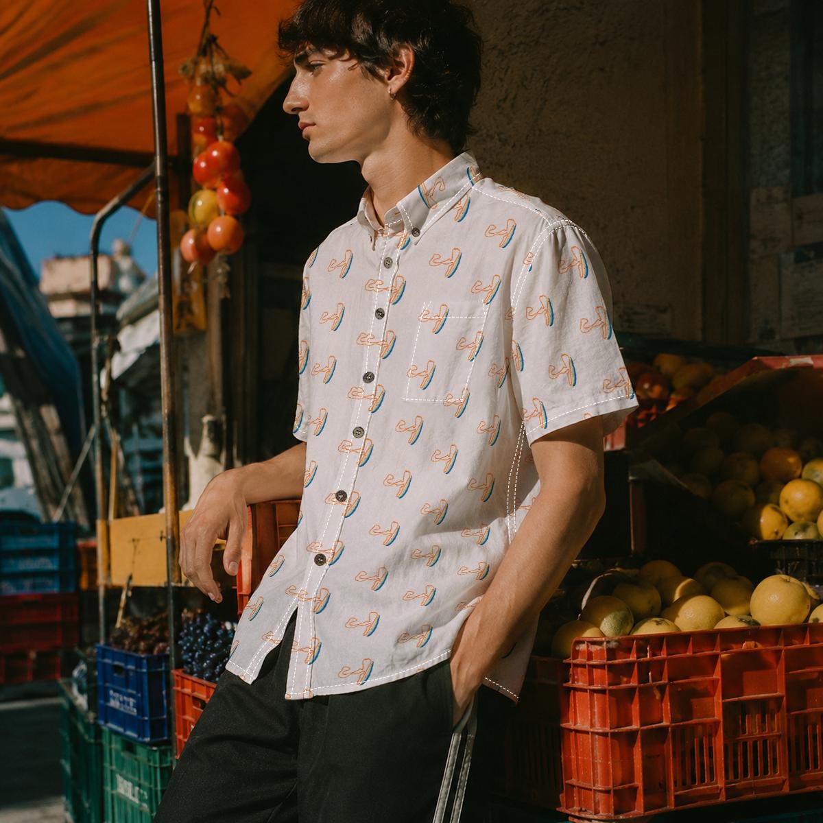 Zandvoort Sand Cotton Shirt