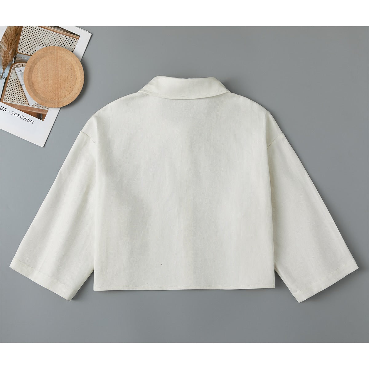 Zandvoort TulipGray Cropped Jacket