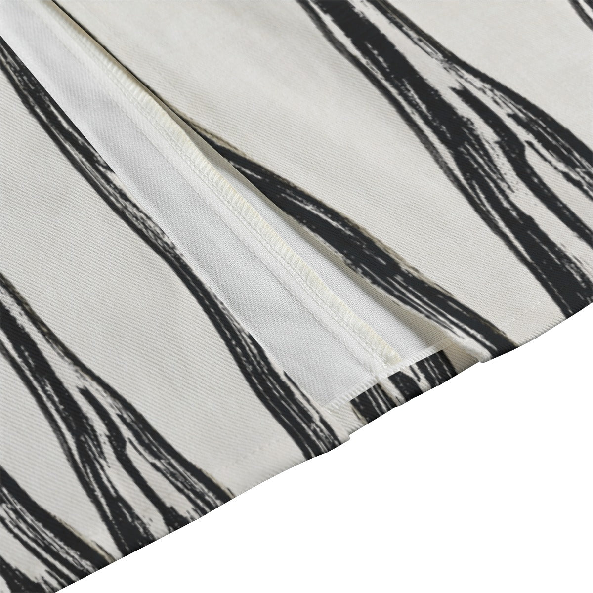 From The Bottom Front Mid-slit Cotton Skirt