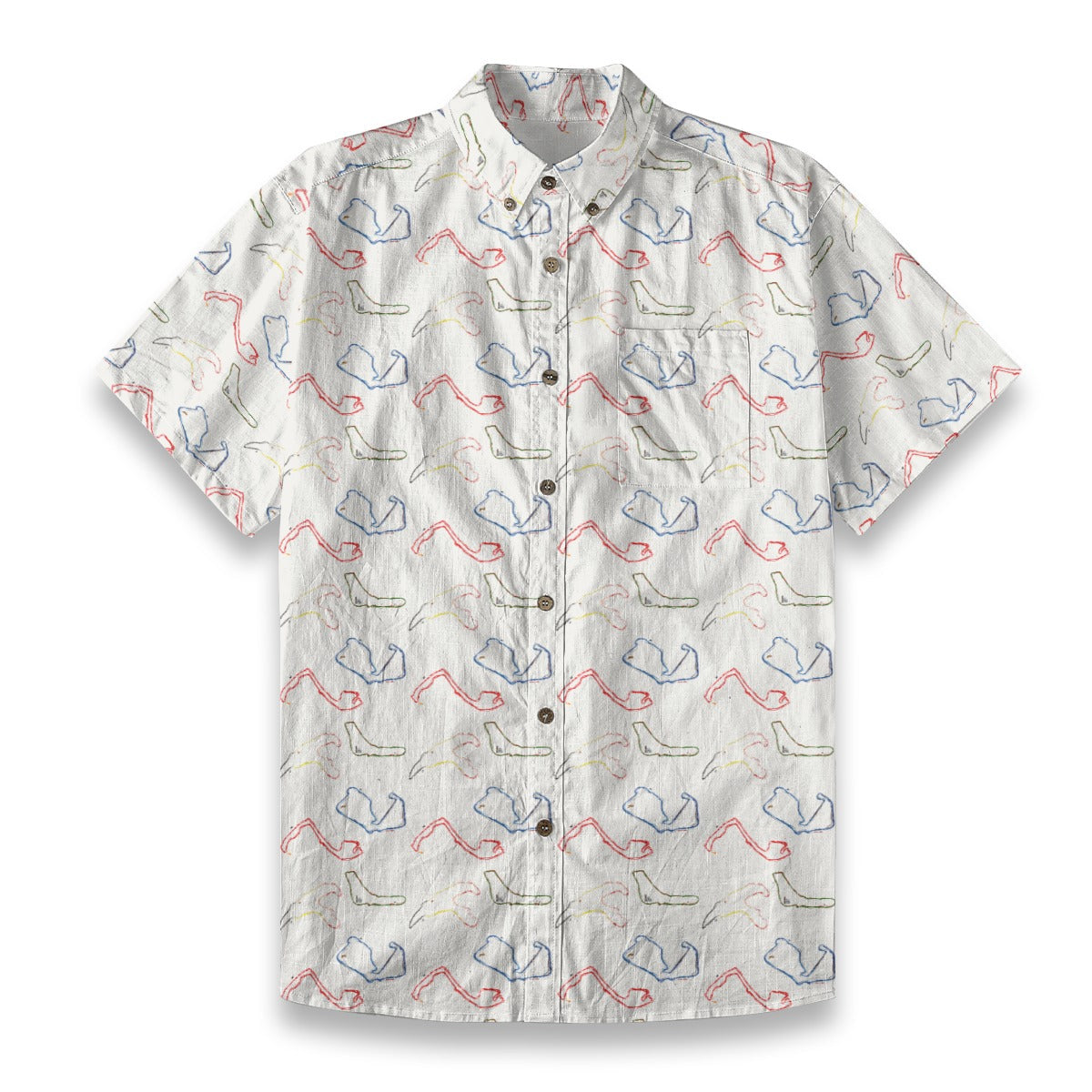1950 Tracks Men Cotton Shirt