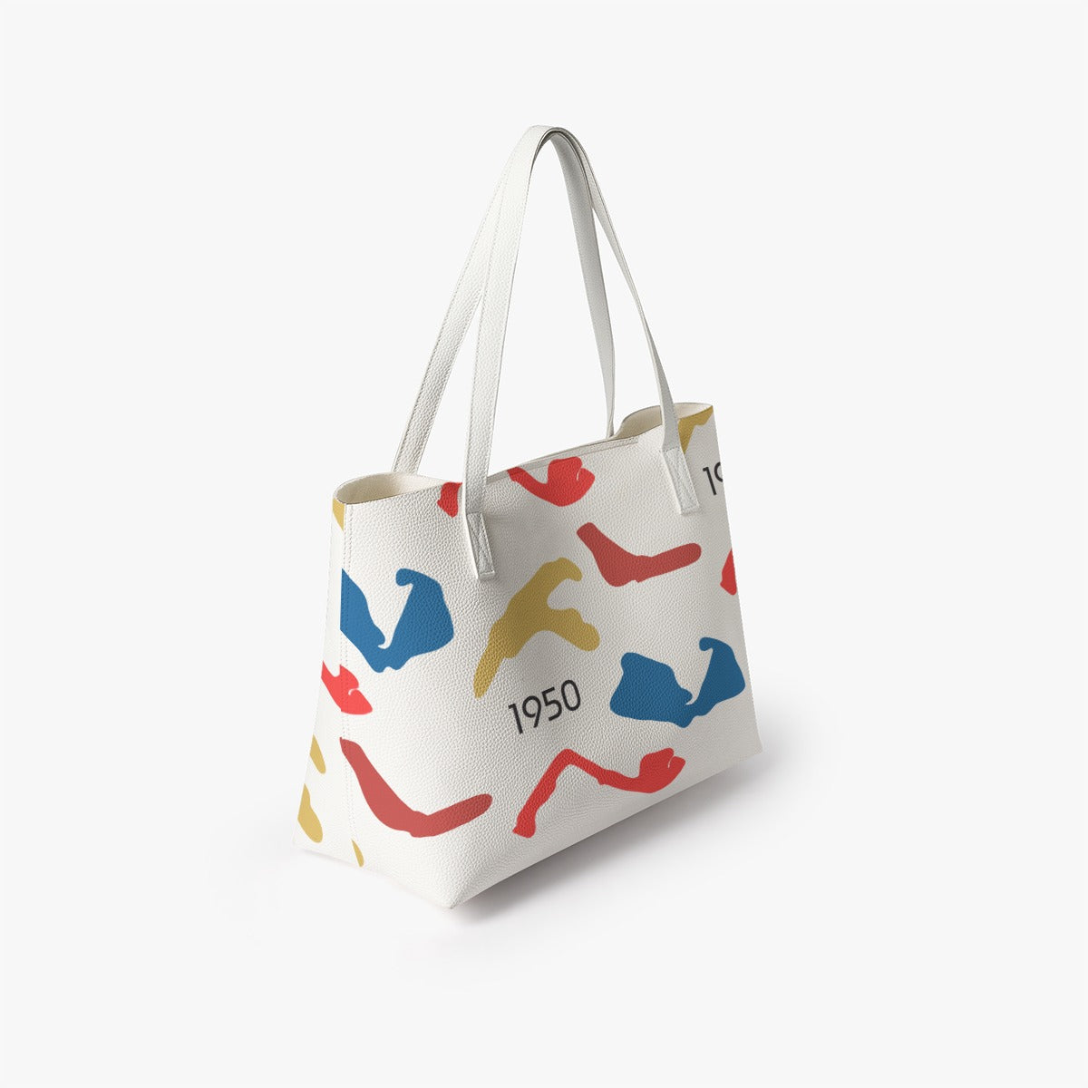1950 PU Leather Tote Bag