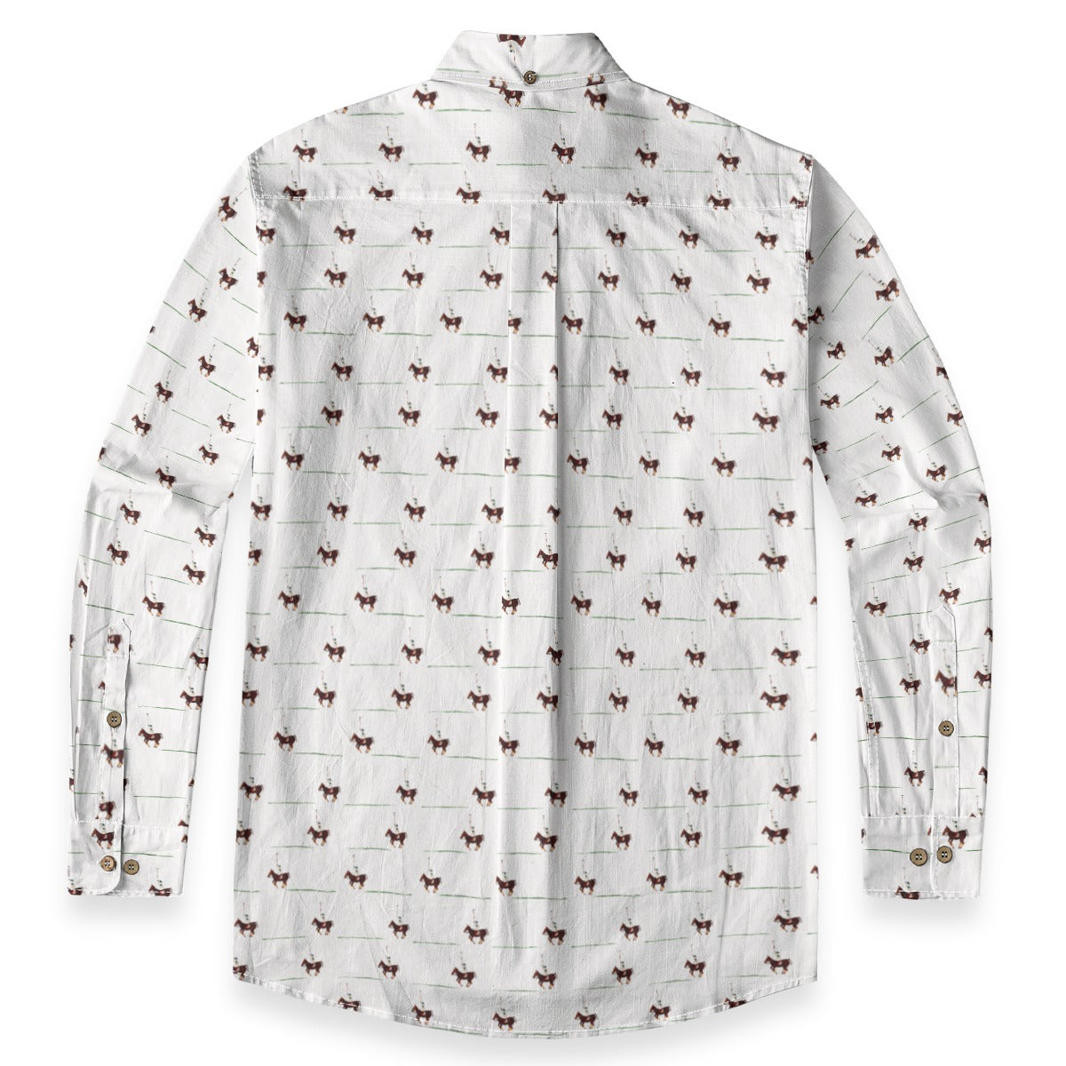 Camisa de algodón de manga larga para hombre de Polofield