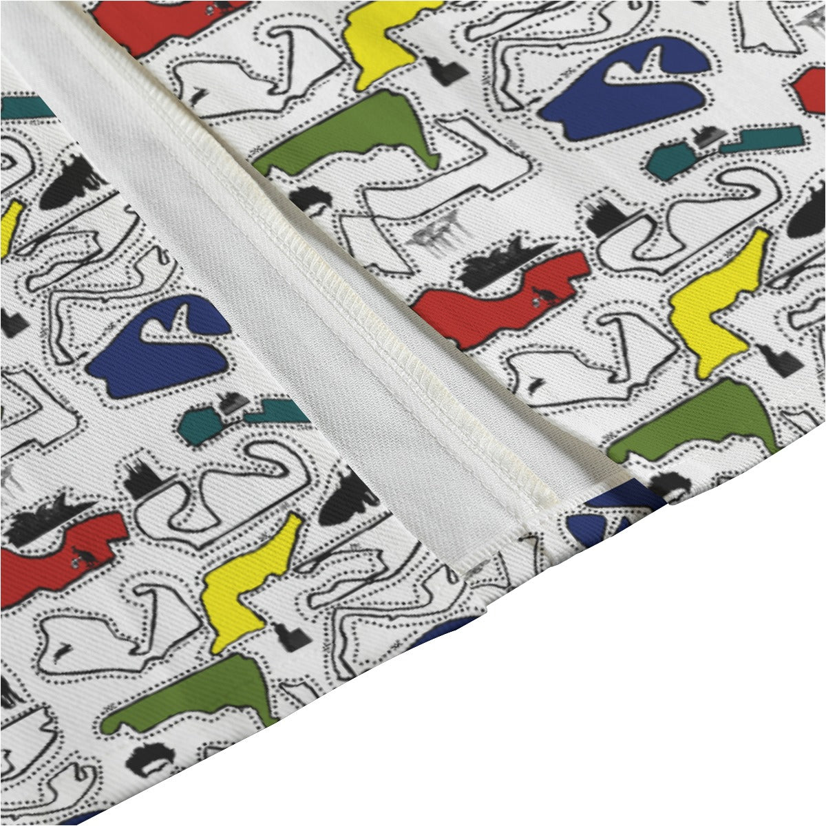 Colored Doodle Cotton Skirt