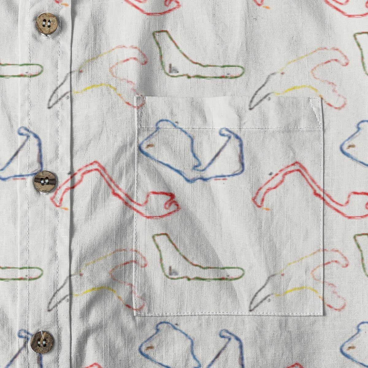 1950 Tracks Men Cotton Shirt