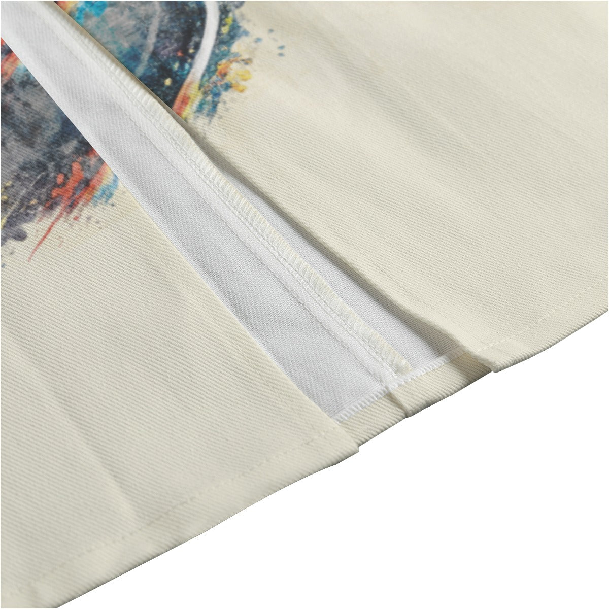 Spa Front Mid-slit Cotton Skirt