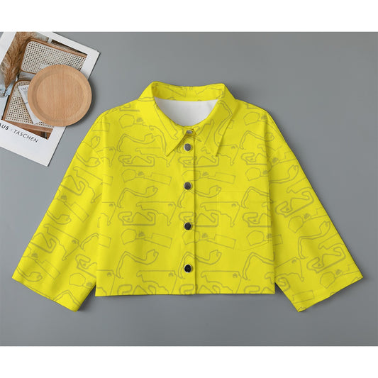 Primeras Yellow Cropped Jacket