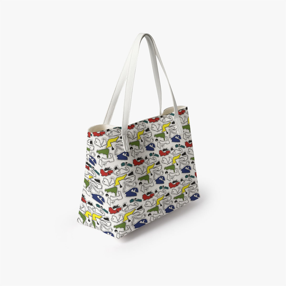 The Doodle PU Leather Tote Bag