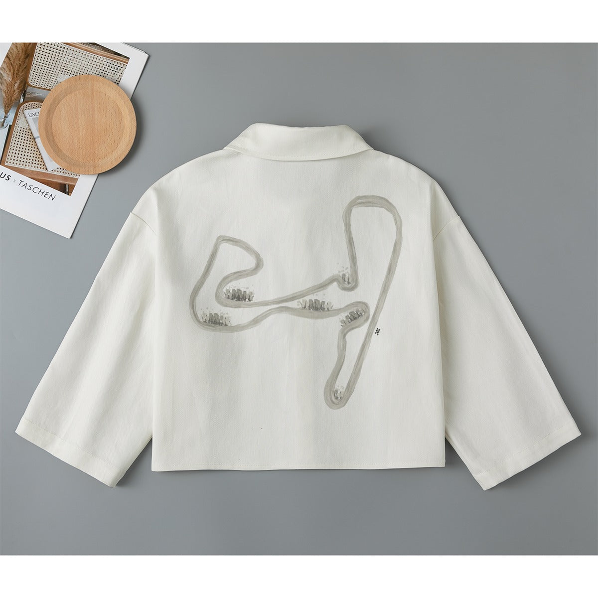 Zandvoort Gray Cropped Jacket