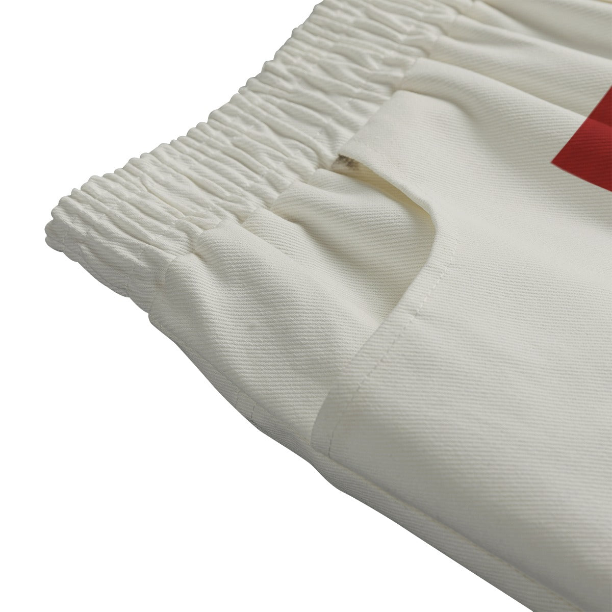 Red Piano Women's Mid-slit Cotton Skirt
