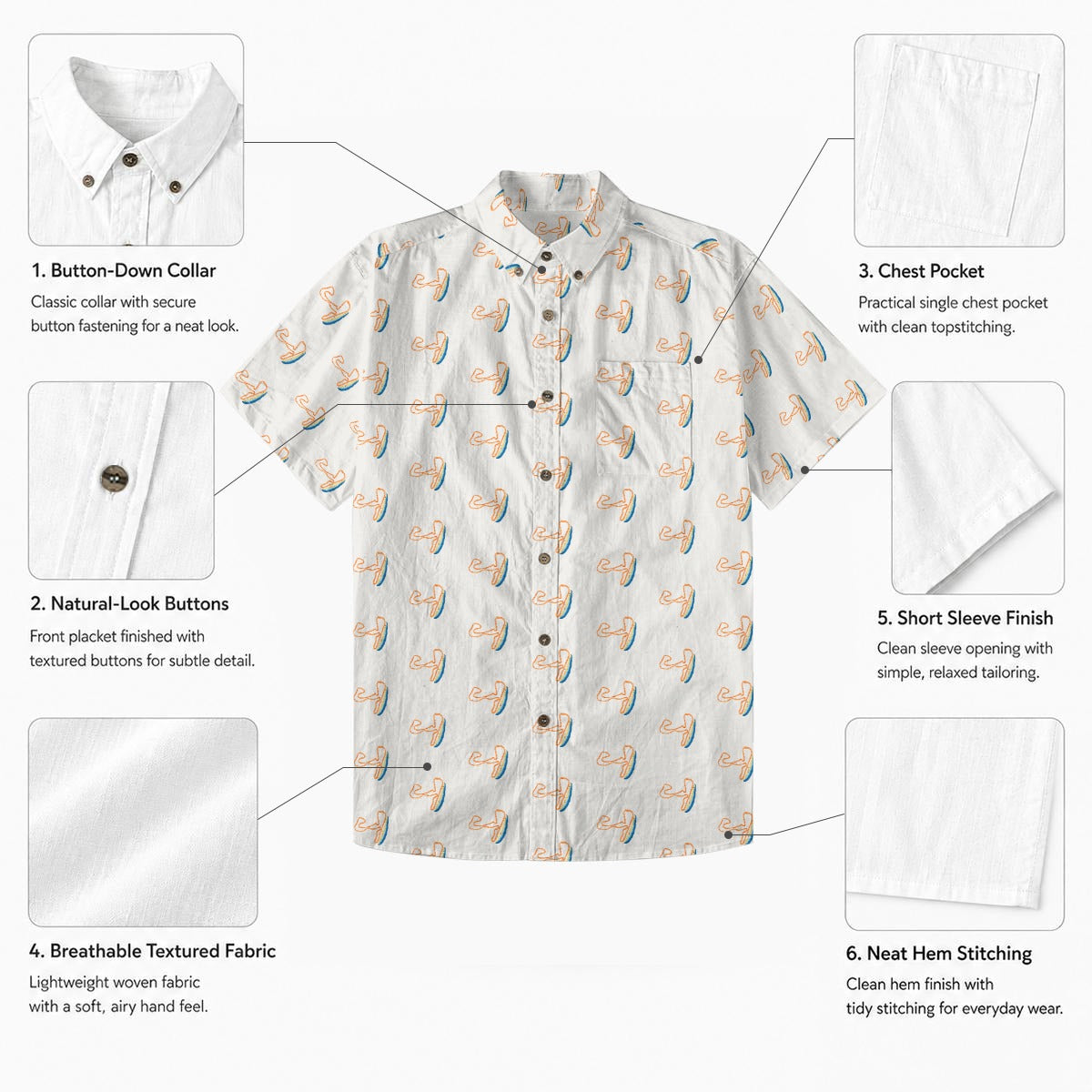 Zandvoort Sand Cotton Shirt