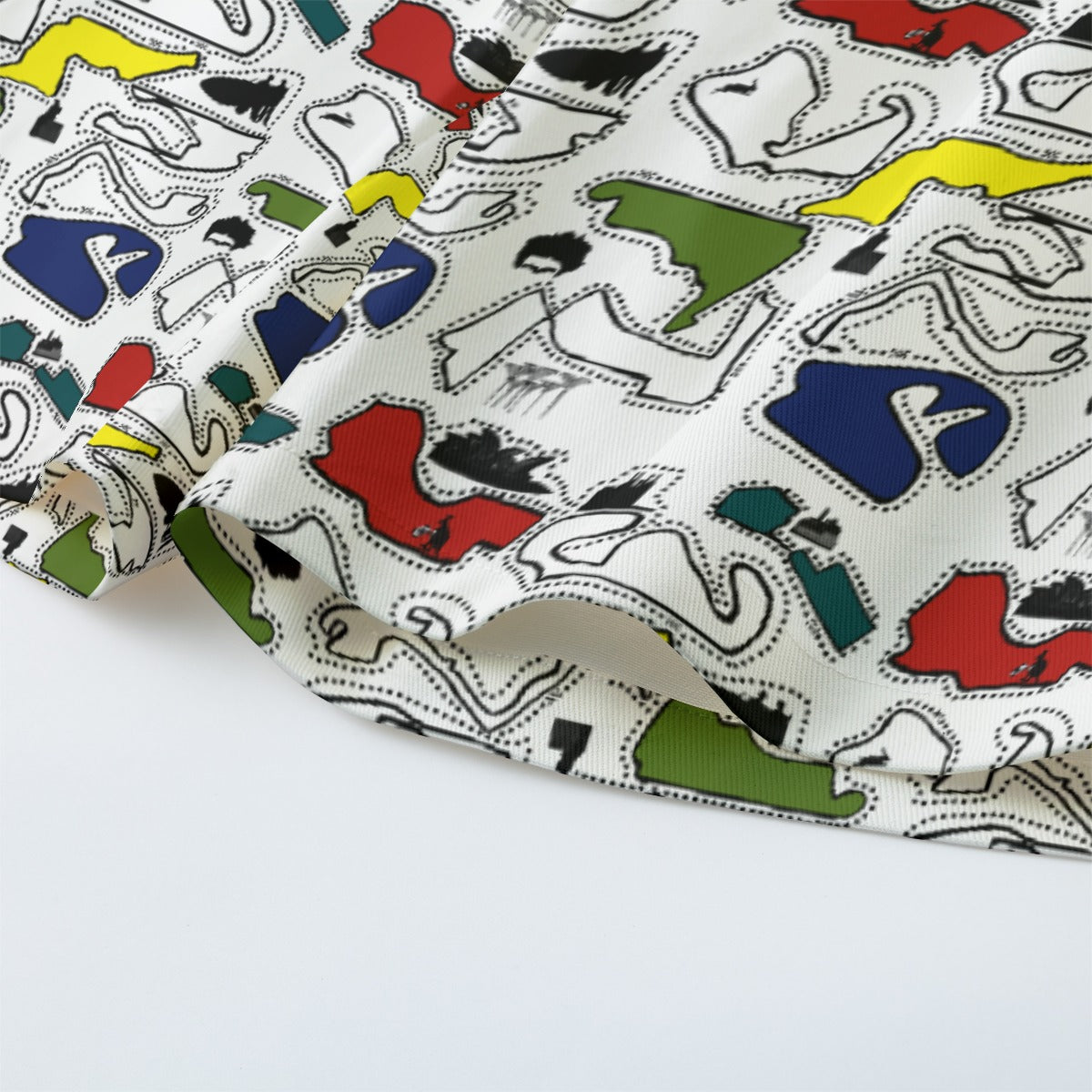 Colored Doodle Unisex Cotton Short