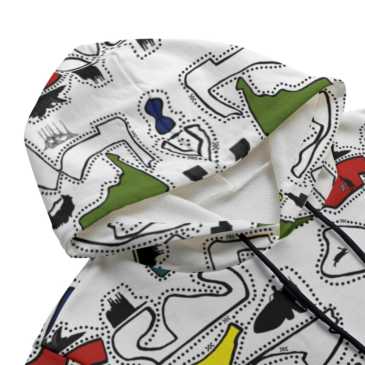 Colored Doodle Hooded Vest