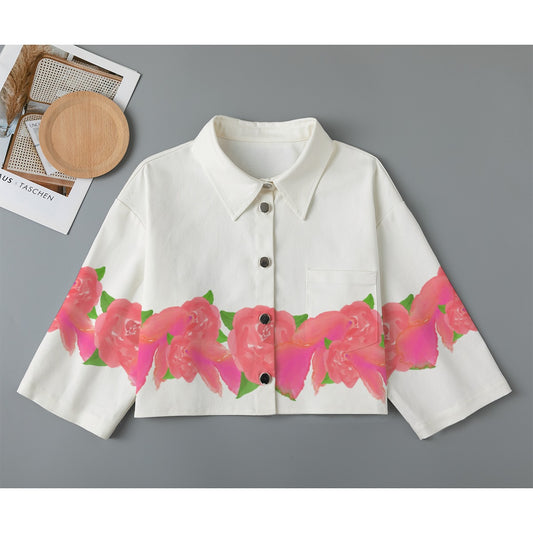 Rosas y Peces Cropped Jacket