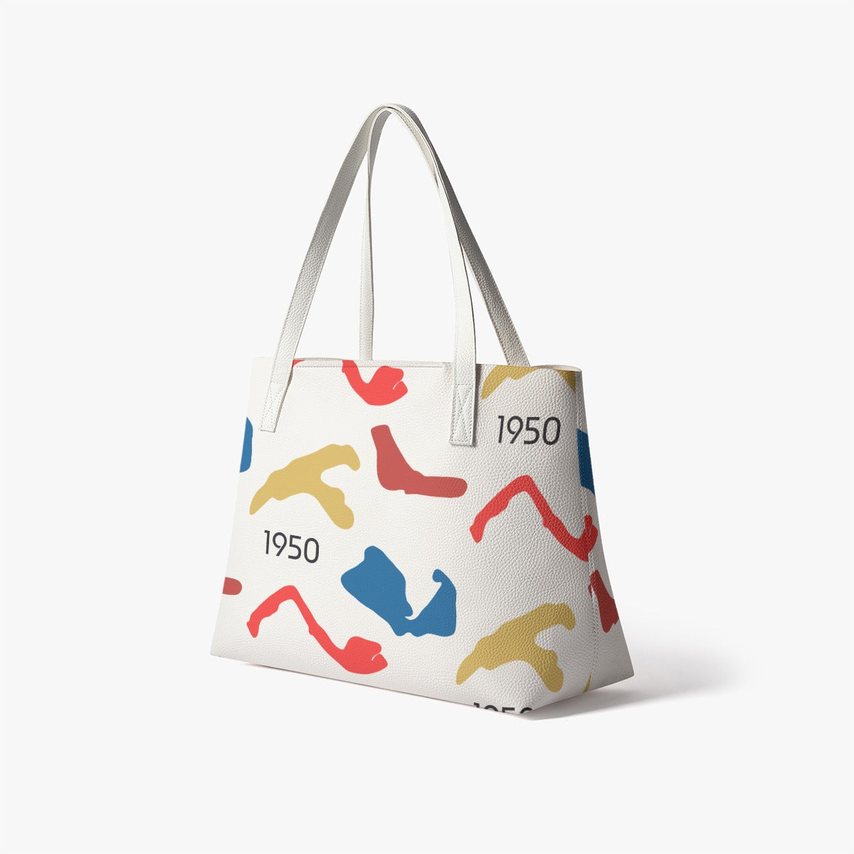 1950 PU Leather Tote Bag