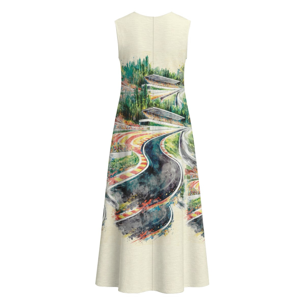 Eau Rouge Sleeveless Cotton Dress With Pocket