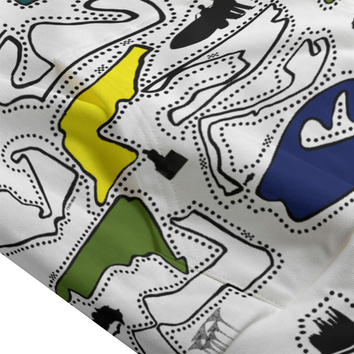 Colored Doodle Hooded Vest