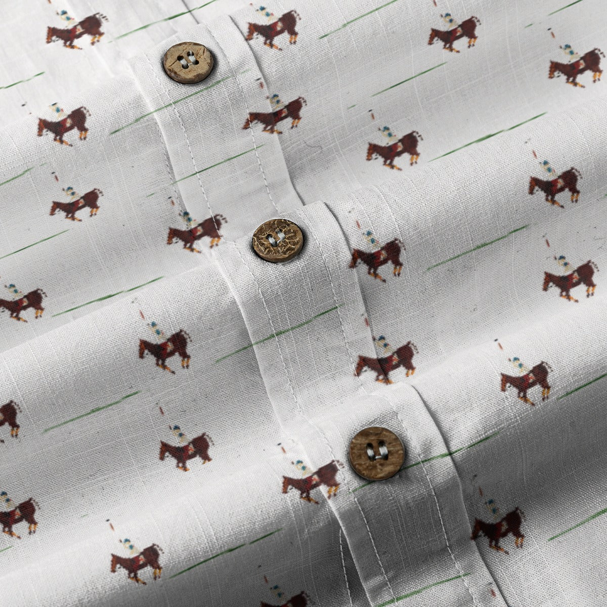 Polofield White Men's Breathable Cotton Shirt
