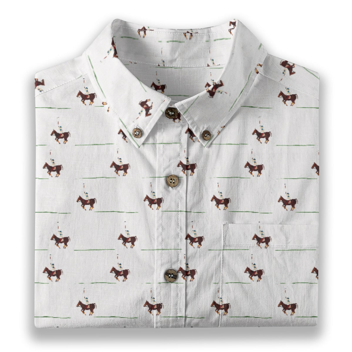 Polofield White Men's Breathable Cotton Shirt