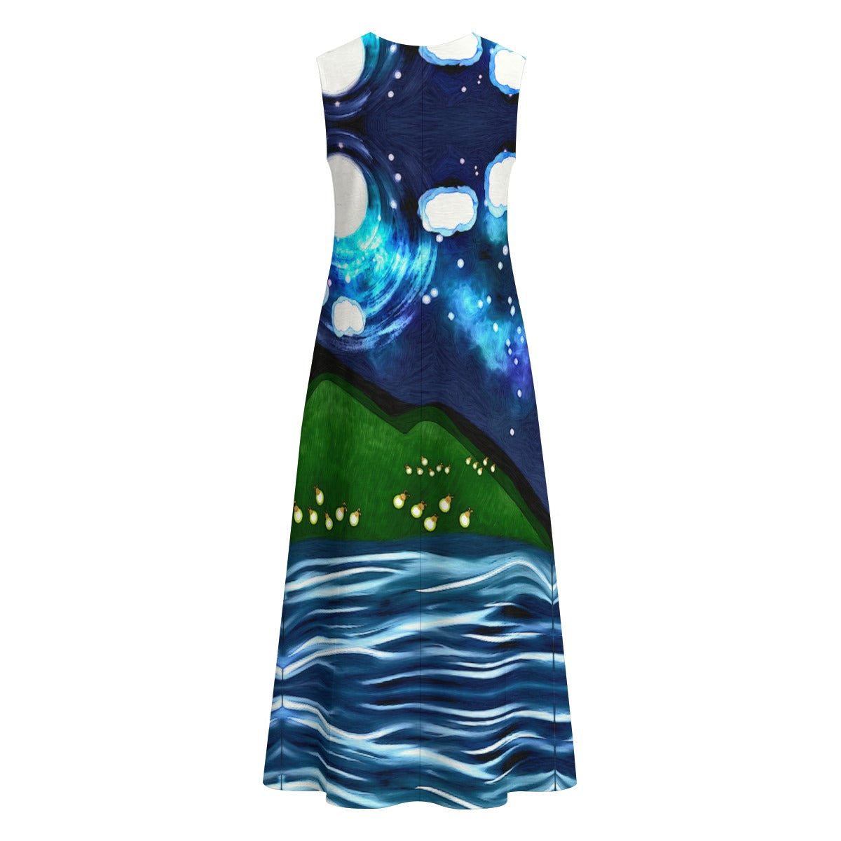 Cocuyos Sleeveless Cotton Slub Dress