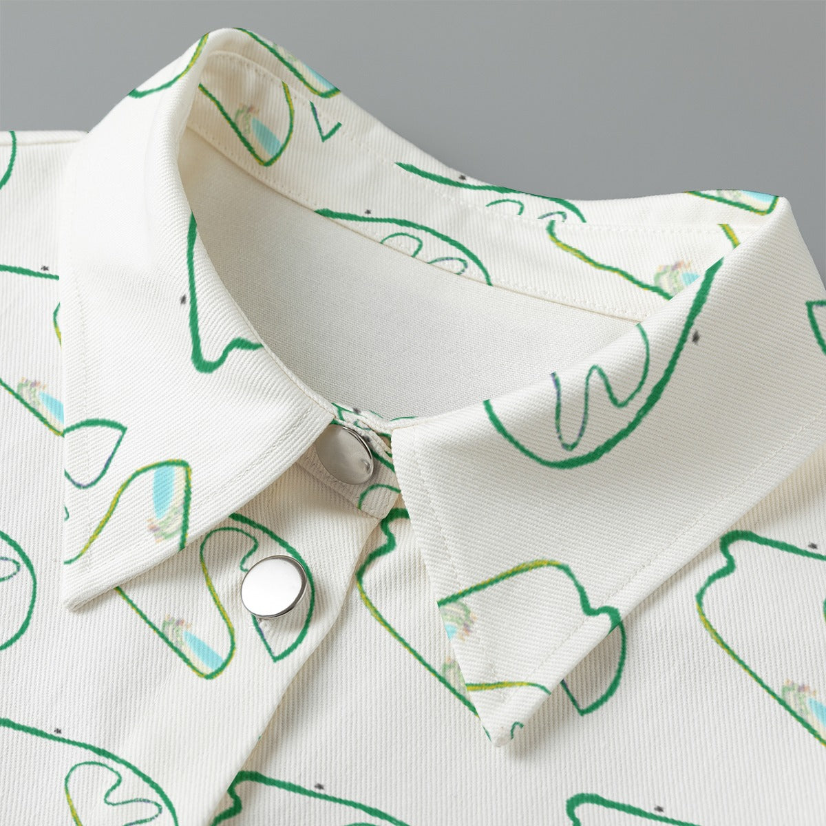 Brasil Print Cropped Jacket