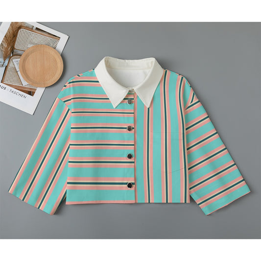 Miami Stripes Cropped Jacket