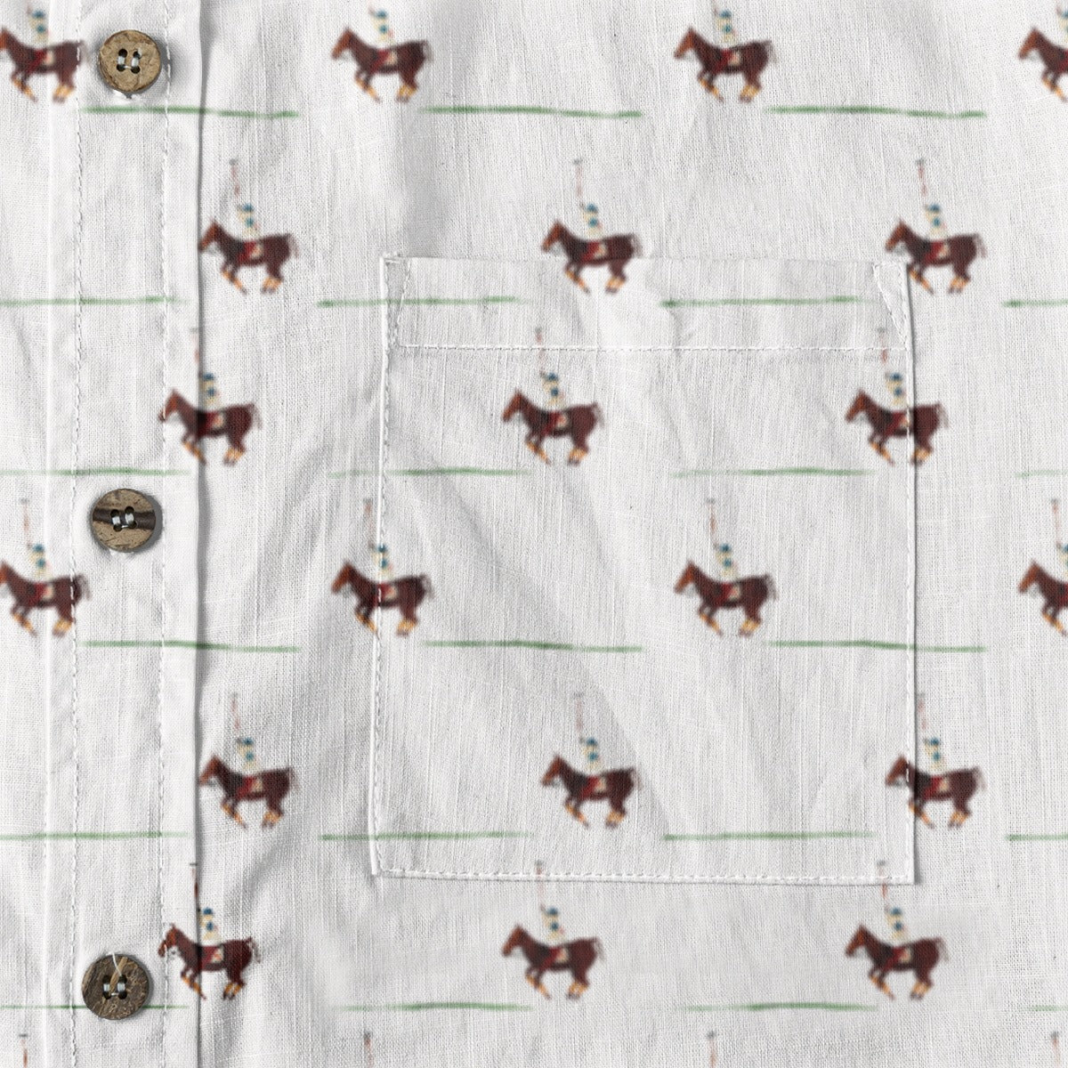 Camisa de algodón de manga larga para hombre de Polofield