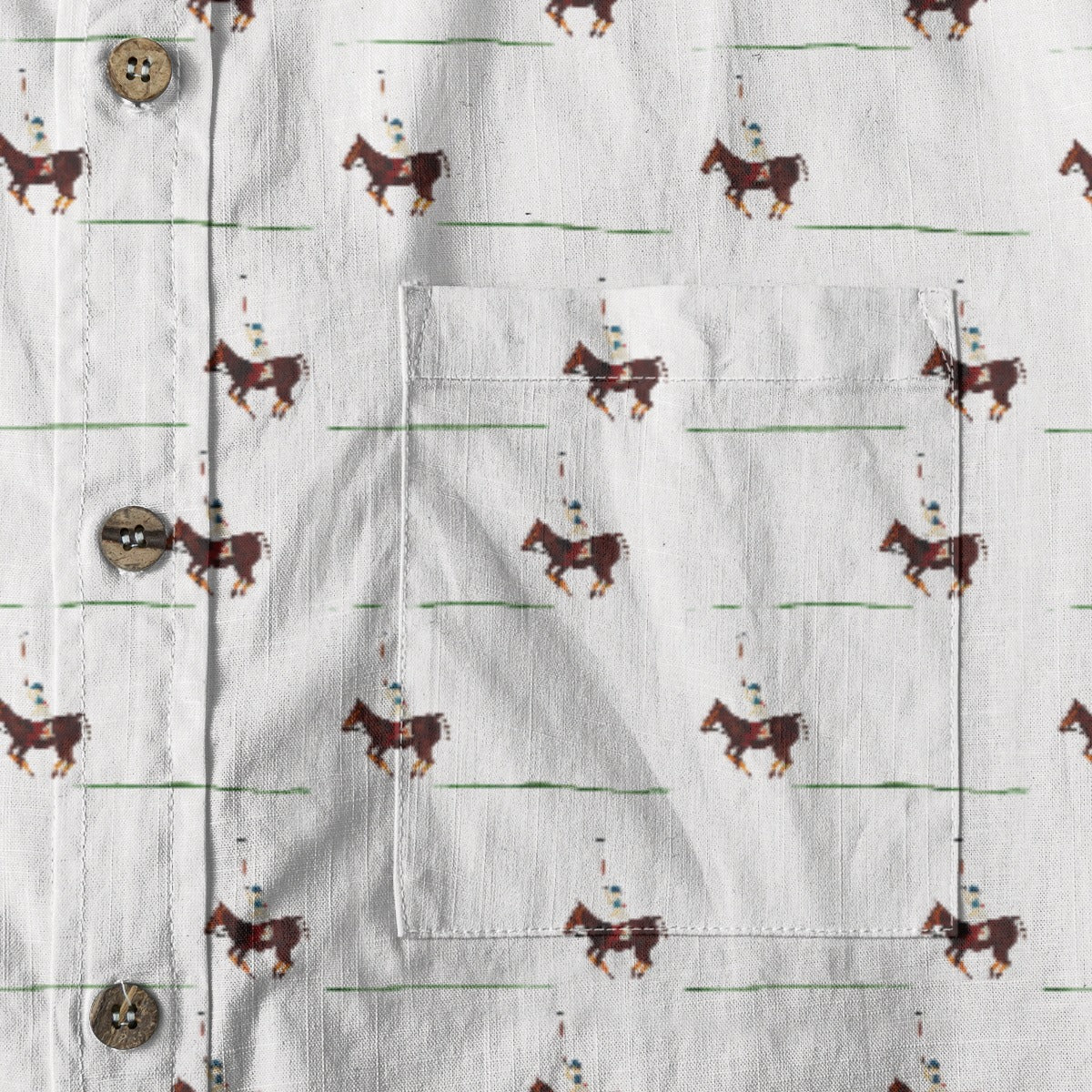 Polofield White Men's Breathable Cotton Shirt
