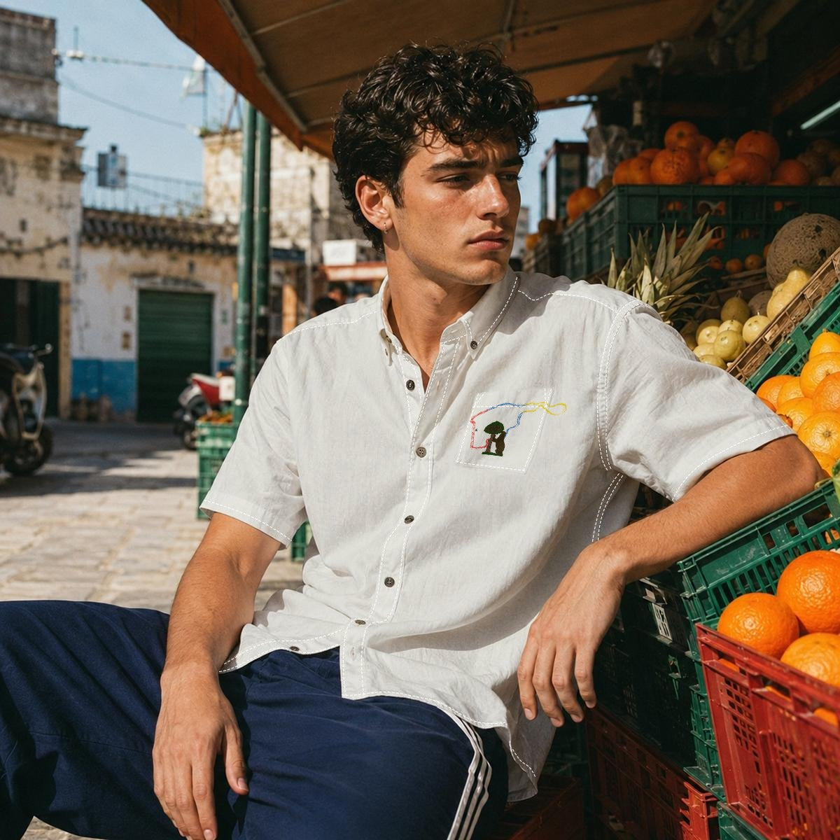 Madrid Pocket Men's Cotton Shirt