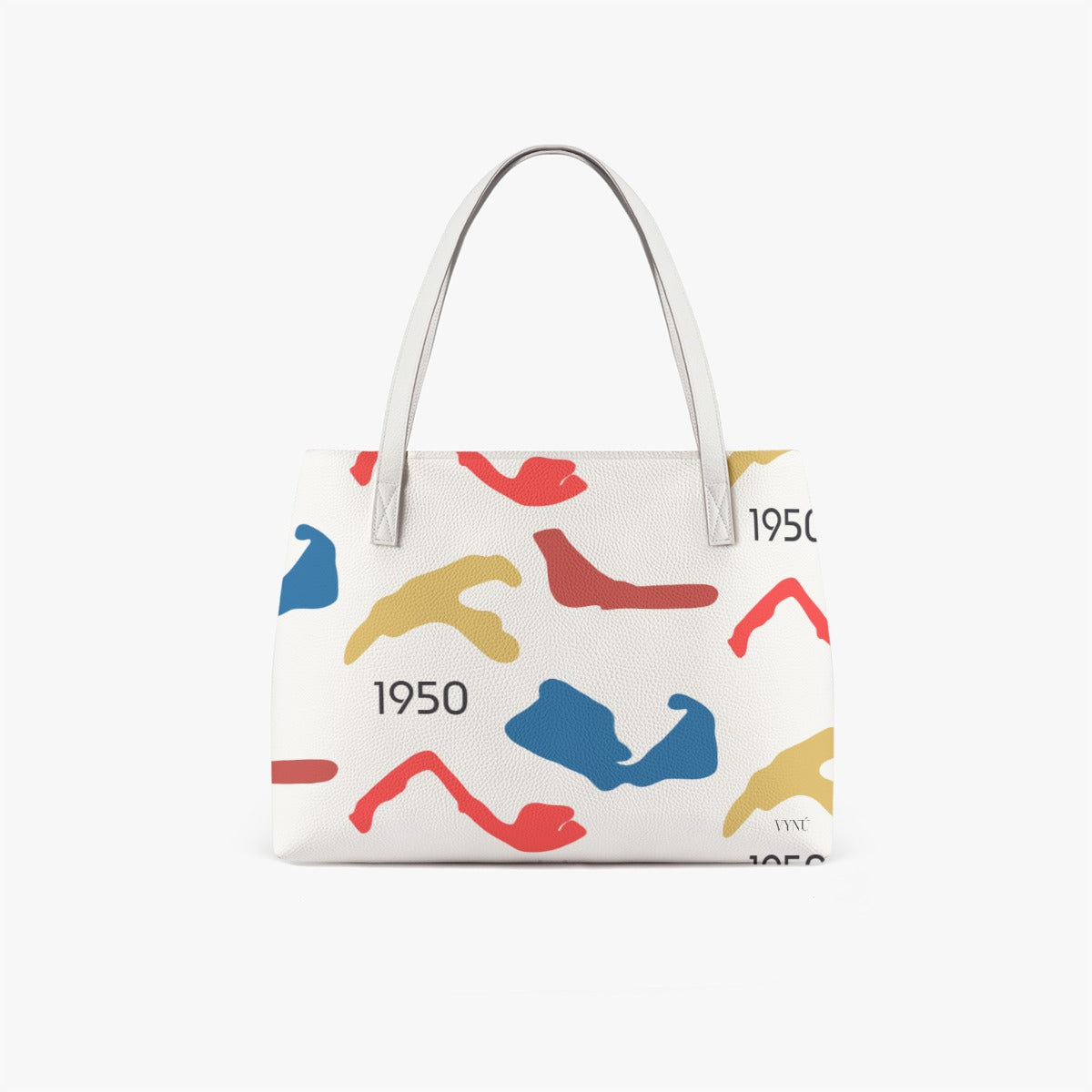 1950 PU Leather Tote Bag